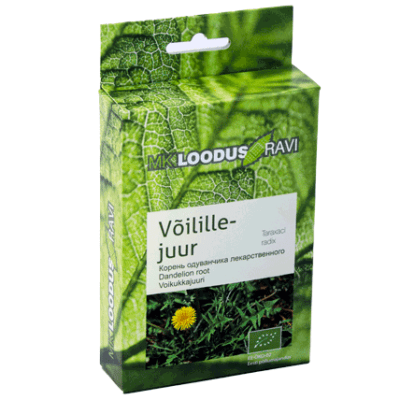 Võilillejuur, 40 g, mahe, karp
