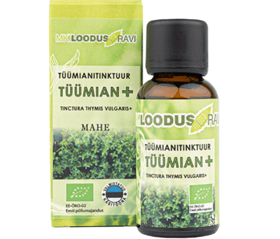 Tüümianitinktuur TÜÜMIAN+, 30 ml, mahe